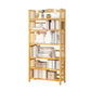 Adjustable Wood Book Shelf Bamboo Natural Shelf Bookcase Open Shelf Shelves Included 31.5"L x 9.8"W x 68.1"H Clearhalo 'Bookcases' 'furn' 'furn_bookcases' 'Furniture' 'Office Furniture' 6121446