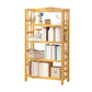 Adjustable Wood Book Shelf Bamboo Natural Shelf Bookcase Open Shelf Shelves Included 27.6"L x 9.8"W x 50"H Clearhalo 'Bookcases' 'furn' 'furn_bookcases' 'Furniture' 'Office Furniture' 6121447