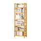 Adjustable Wood Book Shelf Bamboo Natural Shelf Bookcase Open Shelf Shelves Included 19.7"L x 9.8"W x 68.1"H Clearhalo 'Bookcases' 'furn' 'furn_bookcases' 'Furniture' 'Office Furniture' 6121448
