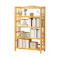 Adjustable Wood Book Shelf Bamboo Natural Shelf Bookcase Open Shelf Shelves Included 31.5"L x 9.8"W x 50"H Clearhalo 'Bookcases' 'furn' 'furn_bookcases' 'Furniture' 'Office Furniture' 6121450