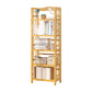 Adjustable Wood Book Shelf Bamboo Natural Shelf Bookcase Open Shelf Shelves Included 19.7"L x 9.8"W x 61.8"H Clearhalo 'Bookcases' 'furn' 'furn_bookcases' 'Furniture' 'Office Furniture' 6121451