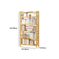 Adjustable Wood Book Shelf Bamboo Natural Shelf Bookcase Open Shelf Shelves Included Clearhalo 'Bookcases' 'furn' 'furn_bookcases' 'Furniture' 'Office Furniture' 6121454