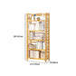 Adjustable Wood Book Shelf Bamboo Natural Shelf Bookcase Open Shelf Shelves Included Clearhalo 'Bookcases' 'furn' 'furn_bookcases' 'Furniture' 'Office Furniture' 6121457