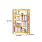 Adjustable Wood Book Shelf Bamboo Natural Shelf Bookcase Open Shelf Shelves Included Clearhalo 'Bookcases' 'furn' 'furn_bookcases' 'Furniture' 'Office Furniture' 6121458