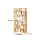 Adjustable Wood Book Shelf Bamboo Natural Shelf Bookcase Open Shelf Shelves Included Clearhalo 'Bookcases' 'furn' 'furn_bookcases' 'Furniture' 'Office Furniture' 6121466