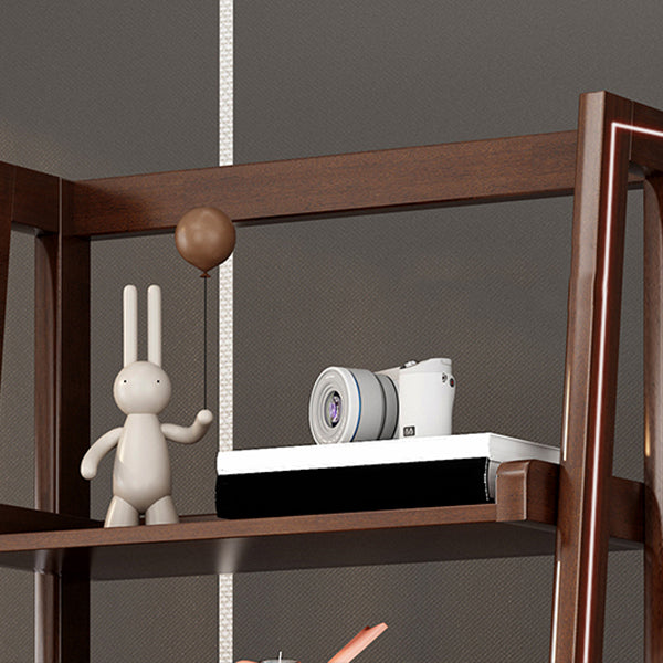 Libreria per scaffale per scaffali per tabelloni aperti in noce moderna per sala da studio