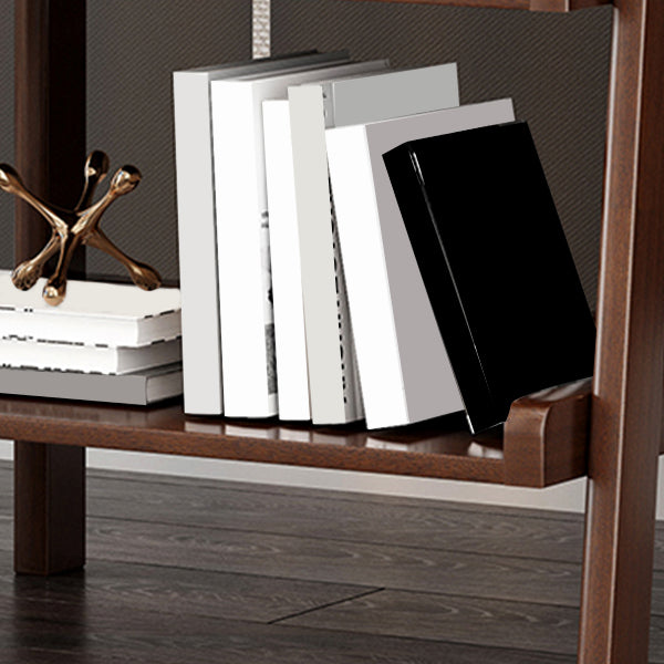 Libreria per scaffale per scaffali per tabelloni aperti in noce moderna per sala da studio