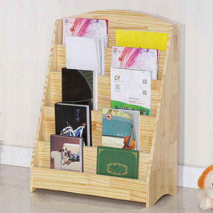 Pin de bibliothèque en bois naturel