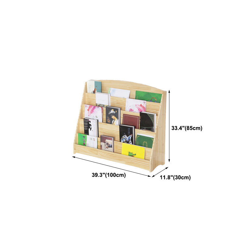 Pin de bibliothèque en bois naturel