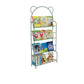 Contemporary Metal Shelf Bookcase 4 Shelf Open Back Bookshelf 26.4"L x 7.9"W x 55.2"H Green Clearhalo 'Bookcases' 'furn' 'furn_bookcases' 'Furniture' 'Office Furniture' 6121508