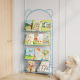 Contemporary Metal Shelf Bookcase 4 Shelf Open Back Bookshelf Clearhalo 'Bookcases' 'furn' 'furn_bookcases' 'Furniture' 'Office Furniture' 6121509