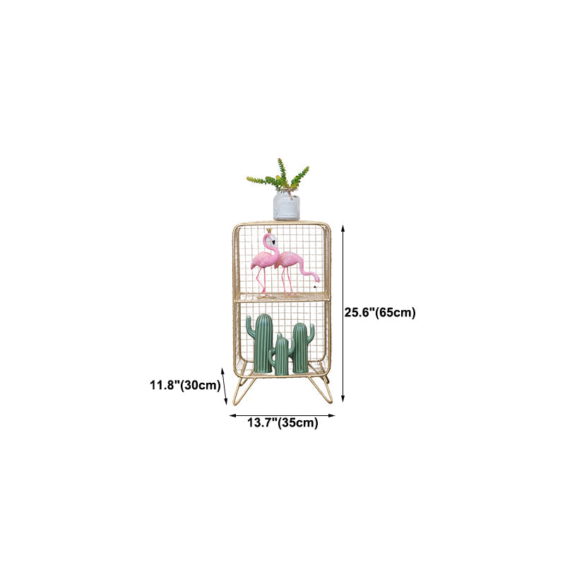 Metal Ladder Shelf Bookcase Glam Vertical Closed Back Book Shelf Clearhalo 'Bookcases' 'furn' 'furn_bookcases' 'Furniture' 'Office Furniture' 6121530