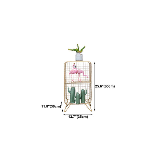 Metal Ladder Shelf Bookcase Glam Vertical Closed Back Book Shelf Clearhalo 'Bookcases' 'furn' 'furn_bookcases' 'Furniture' 'Office Furniture' 6121530