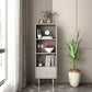 Solid Wood Bookshelf Modern Standard Bookshelf 10.5" W with Drawers