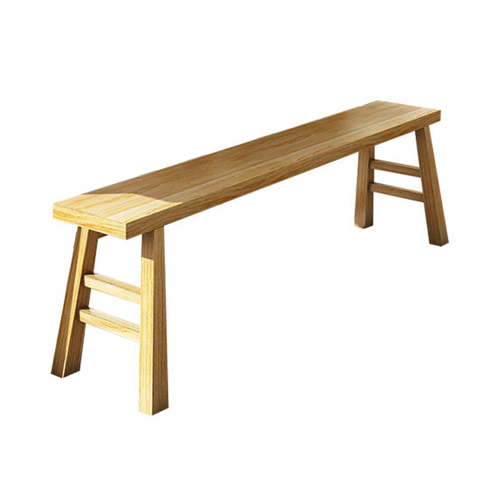 9.8 Inch Wide Contemporary Seating Bench Solid Wood Pine Bench Natural Clearhalo 'Benches' 'Chairs & Seating' 'furn' 'furn_benches' 'Furniture' 'Living Room Furniture' 6121569