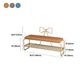 13.78 Inch Wide Glam Cushioned Bench Foam Bench with Shoes Storage Clearhalo 'Benches' 'Chairs & Seating' 'furn' 'furn_benches' 'Furniture' 'Living Room Furniture' 6121597