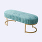 15.7" W Upholstered Ottoman Bench Glam Cushioned Seating Bench Clearhalo 'Benches' 'Chairs & Seating' 'furn' 'furn_benches' 'Furniture' 'Living Room Furniture' 6121628