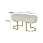 15.7" W Upholstered Ottoman Bench Glam Cushioned Seating Bench Clearhalo 'Benches' 'Chairs & Seating' 'furn' 'furn_benches' 'Furniture' 'Living Room Furniture' 6121634