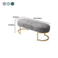 15.7" W Upholstered Ottoman Bench Glam Cushioned Seating Bench Clearhalo 'Benches' 'Chairs & Seating' 'furn' 'furn_benches' 'Furniture' 'Living Room Furniture' 6121639