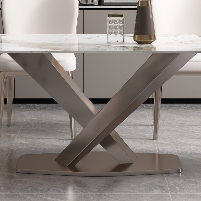 現代の長方形テーブルセット1/4/5/6/7ピースキッチン用ダイニングセット