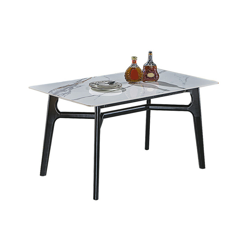 Ensemble de table rectangle de style contemporain 1/2/5 pièces Pièces Ensemble de restauration pour la cuisine