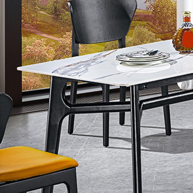 Ensemble de table rectangle de style contemporain 1/2/5 pièces Pièces Ensemble de restauration pour la cuisine