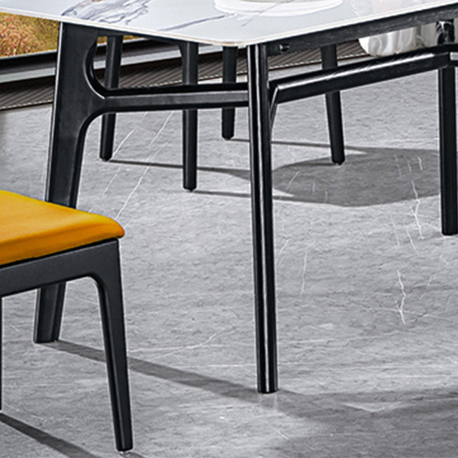 Ensemble de table rectangle de style contemporain 1/2/5 pièces Pièces Ensemble de restauration pour la cuisine