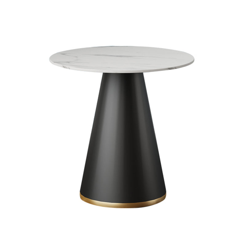 Glam Style Sintered Stone Dining Set Round 1/3/5 Pieces Dining Table Set for Home Use