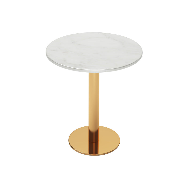 ホワイト1/5ピースダイニングセットモダンなスタイルフェイクマーブルダイニングテーブルセットセット