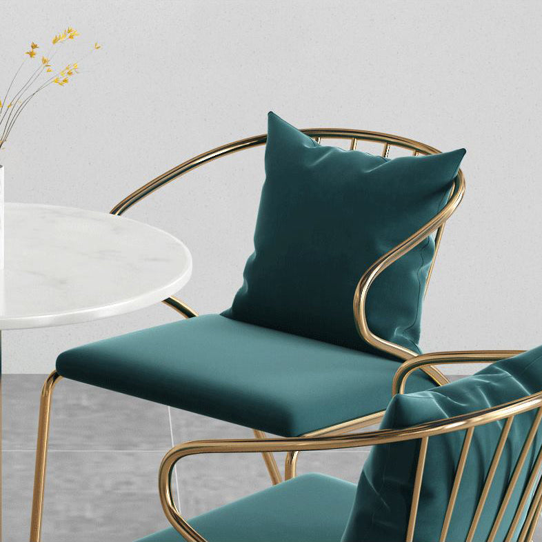 ホワイト1/5ピースダイニングセットモダンなスタイルフェイクマーブルダイニングテーブルセットセット