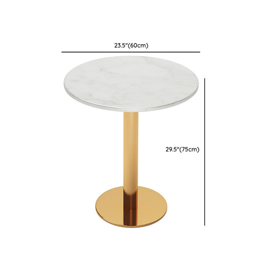 ホワイト1/5ピースダイニングセットモダンなスタイルフェイクマーブルダイニングテーブルセットセット