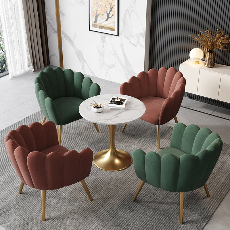 1/5ピースダイニングセットモダンなスタイルフェイクマーブルダイニングテーブルセットセット