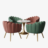 1/5 Pieces Dining Set Modern Style Faux Marble Dining Table Set for Home Use