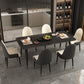 Modern 1/2/7 Pieces Dining Set Rectangle Stone Dining Table for Dining Room