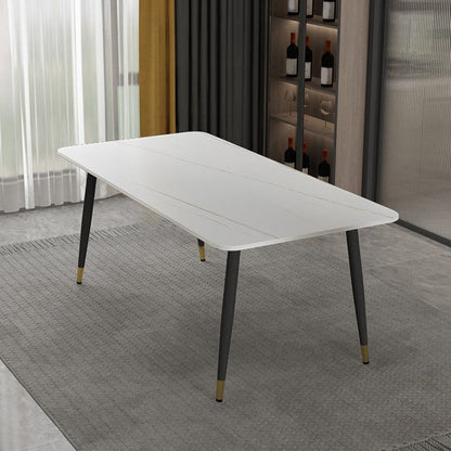 Modern 1/2/7 Pieces Dining Set Rectangle Stone Dining Table for Dining Room
