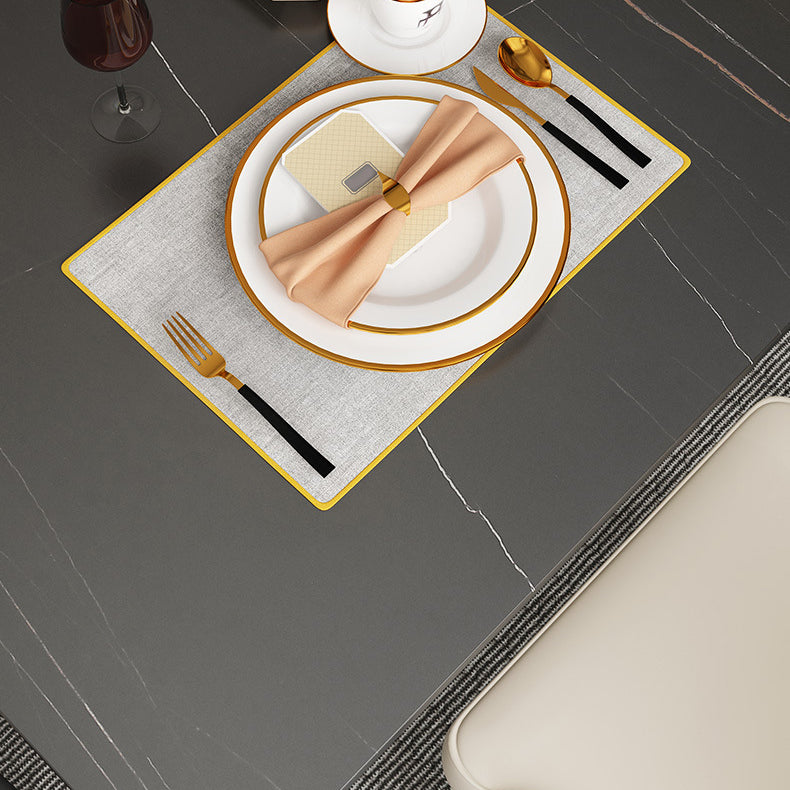 Modern 1/2/7 Pieces Dining Set Rectangle Stone Dining Table for Dining Room