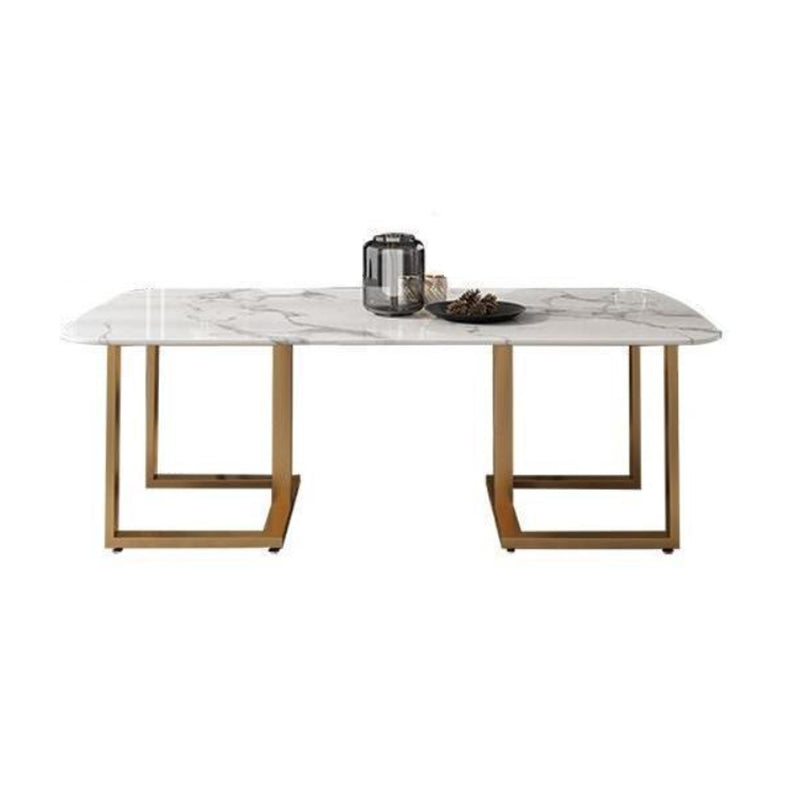 Modern 1/7 Pieces Dining Set Rectangle Stone Dining Table for Dining Room Kitchen