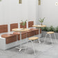 Nordic 1/2 Pieces Dining Set Round Wood Dining Table for Milk Tea Shop