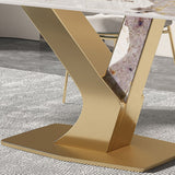 Style de créateur 1/4/5/7/9 Pièces Rectangle Dining Set Set Table Table Table Table