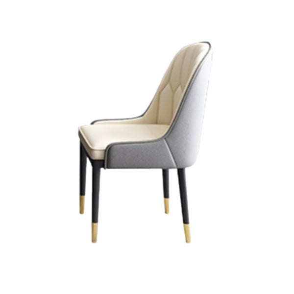 1/4/5/7 Pieces Rectangular Dining Set Luxurious Sintered Stone Top Dinette Table Set 1 Beige Chair Clearhalo 'Dining Room Sets' 'Dining Tables & Seating' 'dining_room_set' 'furn' 'furn_dining_room_set' 'Furniture' 'Kitchen & Dining Furniture' 6122077