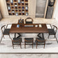 Industriële stijl rechthoekige tafel ingesteld 1/2/6/7 stukken eetgelegenheden voor keuken