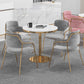 Modern 1/3/4/5 Pieces Dining Set Round Stone Table for Dining Room