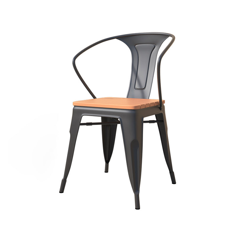 Moderne teruggewonnen houten eettafel set vierkant 1/5 stukken eetgelegenheid voor thuisgebruik