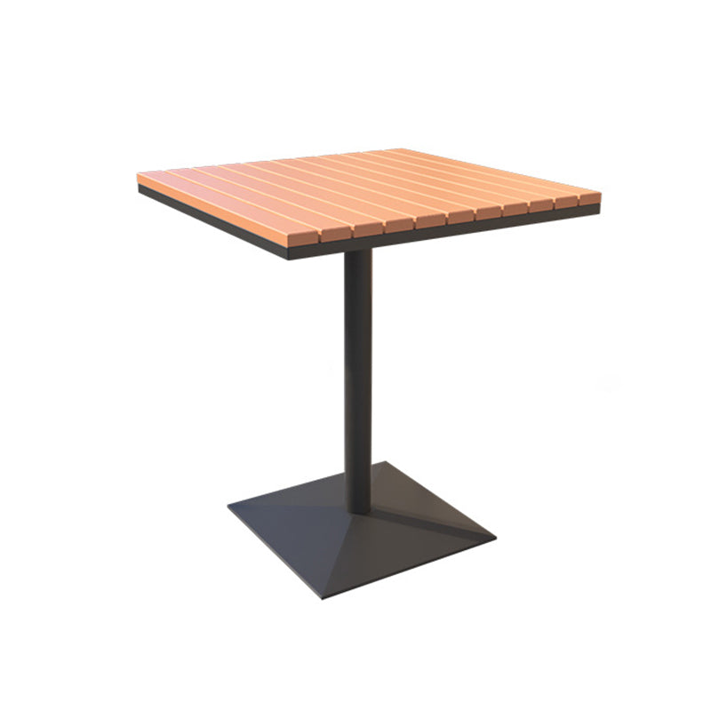 Moderne teruggewonnen houten eettafel set vierkant 1/5 stukken eetgelegenheid voor thuisgebruik