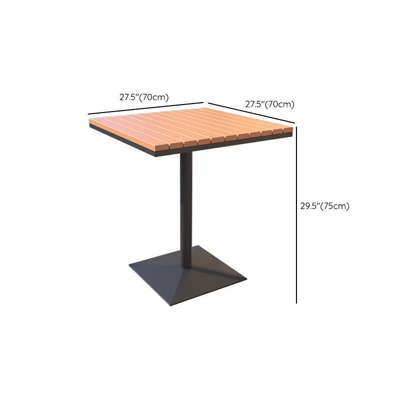 Moderne teruggewonnen houten eettafel set vierkant 1/5 stukken eetgelegenheid voor thuisgebruik