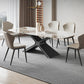Juego de mesa rectangular contemporáneo, juego de comedor de 1/2/4/5/6/7 piezas para uso doméstico