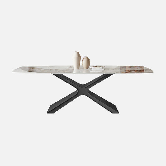 コンテンポラリー長方形のテーブルセット