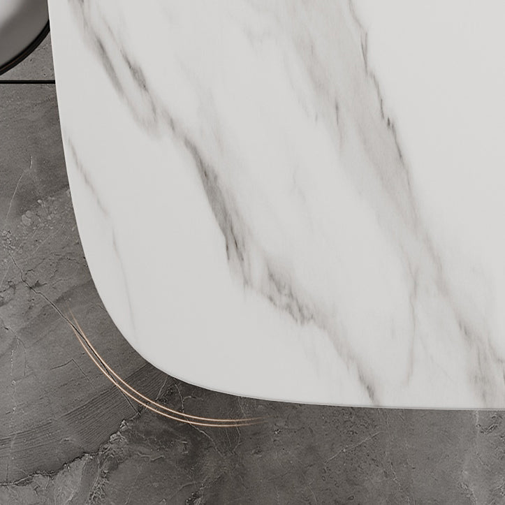 Contemporary Rectangle Table Set 1/4/5/7 Pieces Dining Set for Kitchen