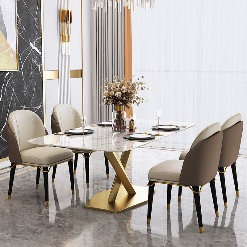 Set da tavolo rettangolare glam 1/2/5/6/7 pezzi set da pranzo per la cucina