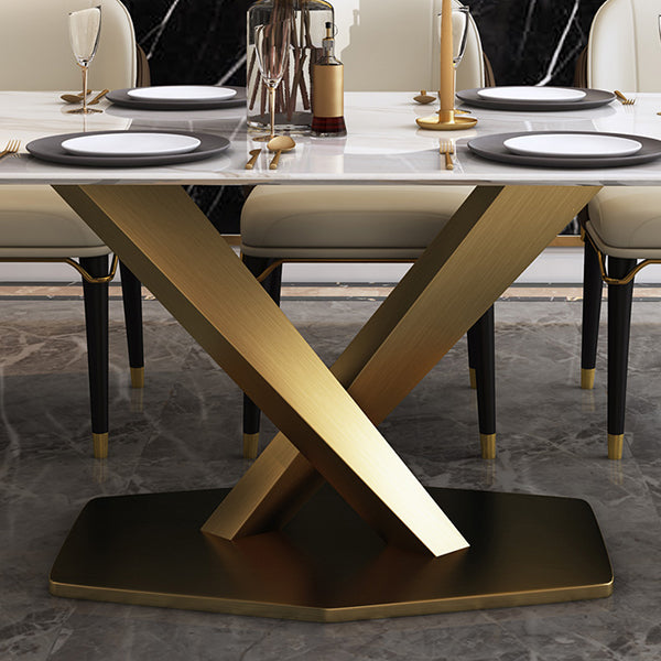 Set da tavolo rettangolare glam 1/2/5/6/7 pezzi set da pranzo per la cucina